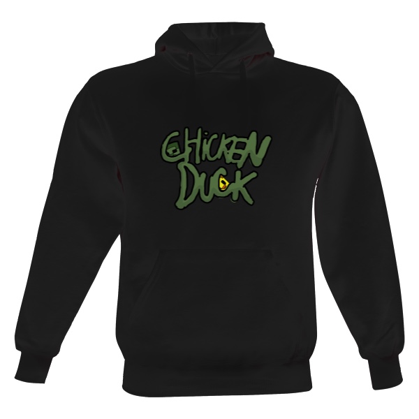 Pánská mikina s kapucí Just Hoods s potiskem Chicken Duck Mikina