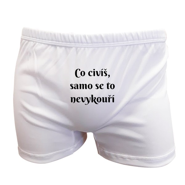 Trenýrky s potiskem Co civíš 